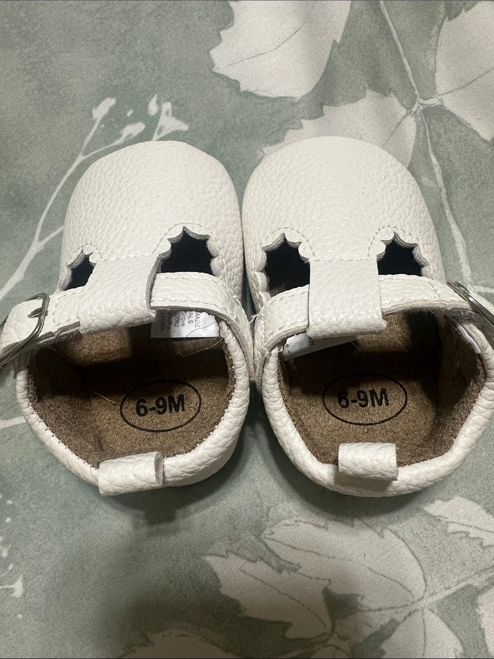 Kids Sandals and White Leather shoes  - Tan and White